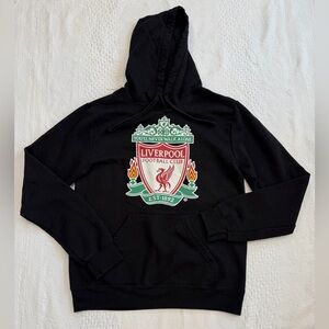 Liverpool FC Black Hoodie Adult Size Small S